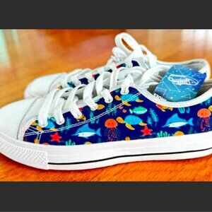 Custom Thread Marine Life Shoes